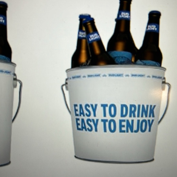 BUD LIGHT 5 QT METAL BEER ICE BUCKET NEW - Picture 6 of 6